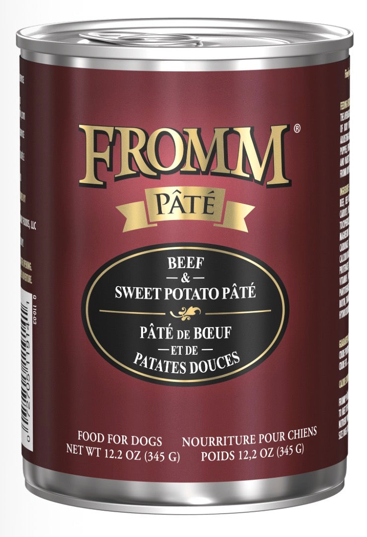 Fromm Pâté Beef & Sweet Potato Pâté Wet Dog Food 12.2oz Can